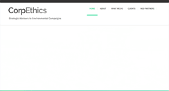 Desktop Screenshot of corpethics.org