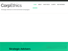 Tablet Screenshot of corpethics.org